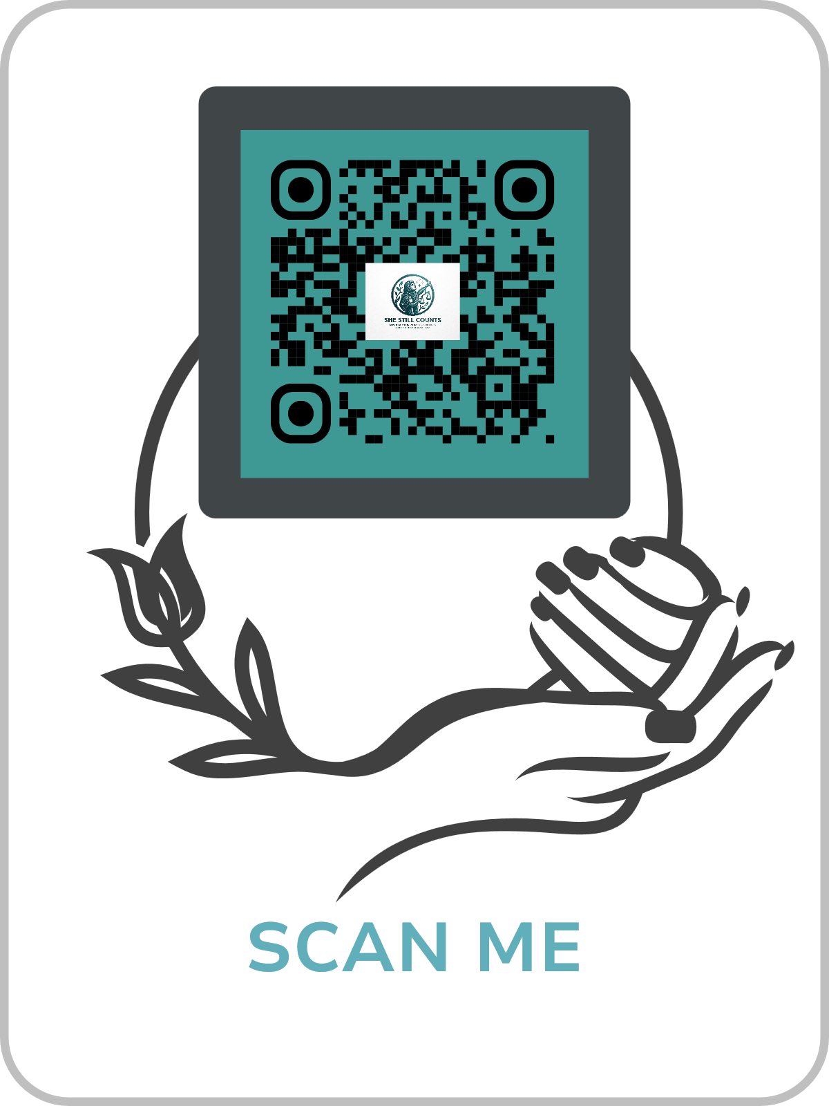 Scan this QR code to open the She Still Counts page